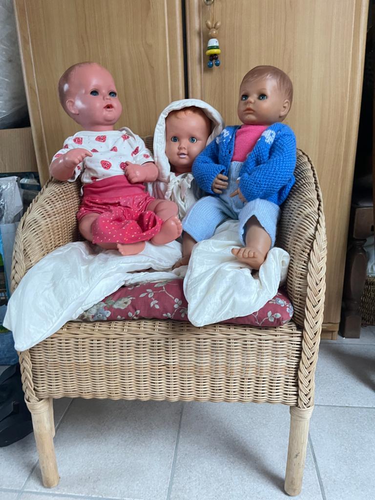 Antieke poppen. 2 schildpad, Verzamelen, Ophalen, Gebruikt, Babypop