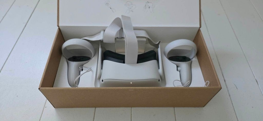 Meta Quest 2 - 128GB - Zo goed als nieuw + AMVR Link kabel, Consoles de jeu & Jeux vidéo, Envoi, Comme neuf, Lunettes VR, Autres plateformes