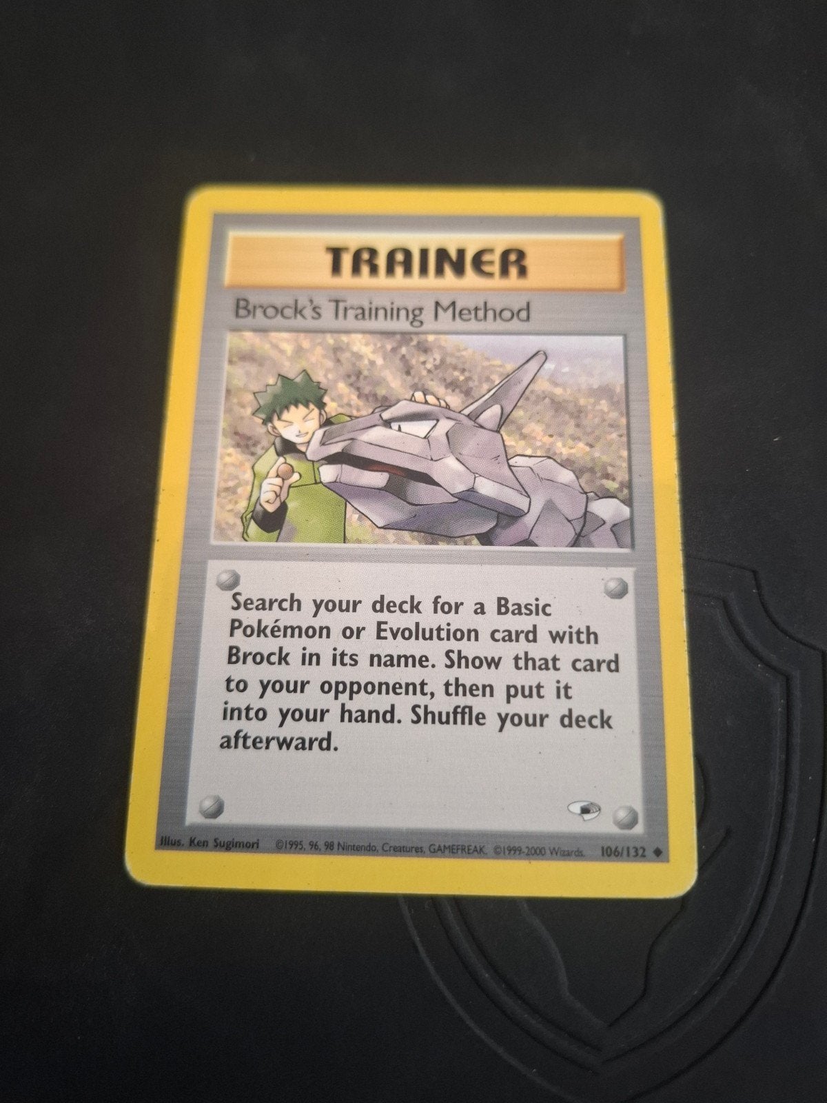 Carte Pokémon : méthode d'entraînement de Brock (106/132), Enlèvement ou Envoi