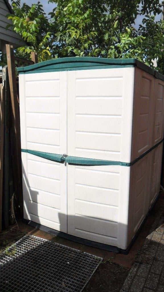 pvc tuinhuis keter, Jardin & Terrasse, Abris de jardin, Moins de 200 cm, Comme neuf, Synthétique, Enlèvement