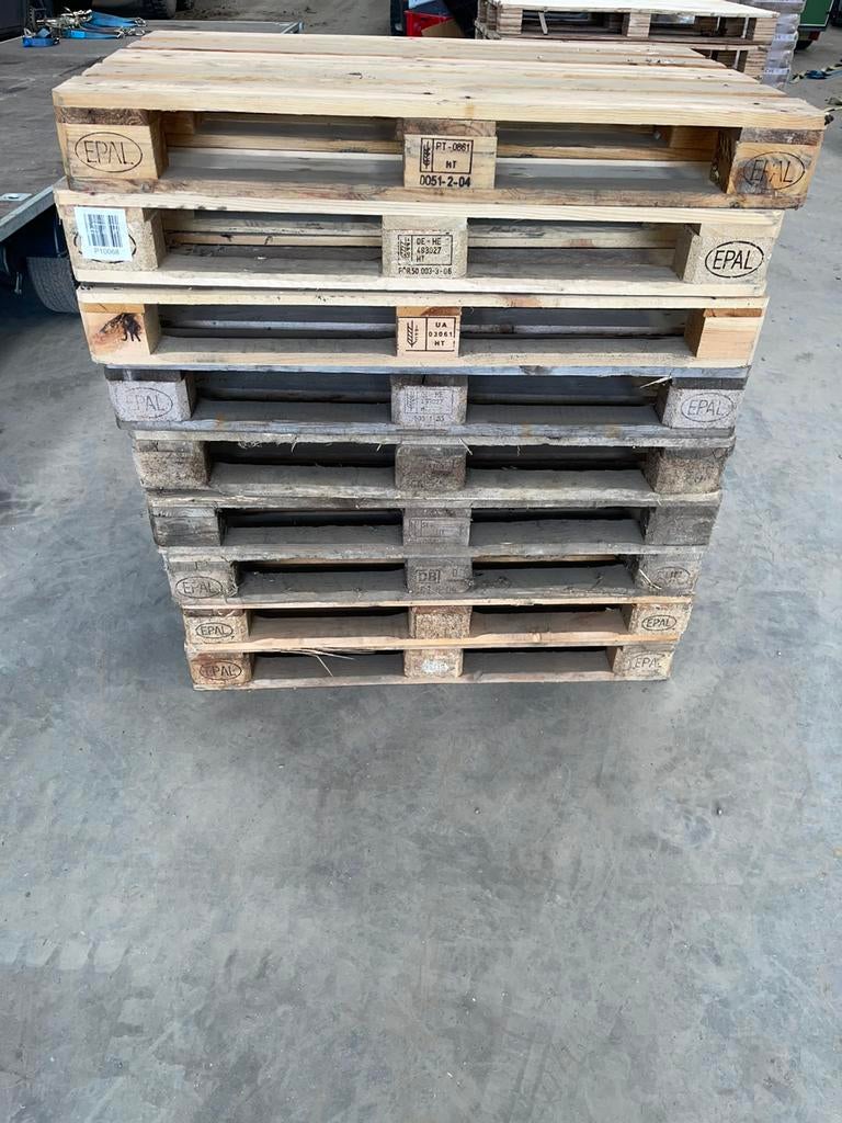 Houten europallets (80/120) perfecte staat. Ook andere maten, Ophalen of Verzenden, Zo goed als nieuw