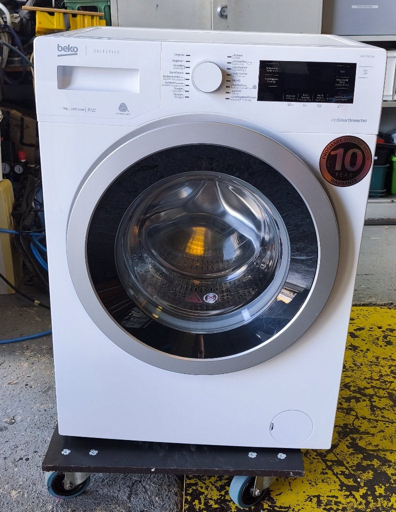 MACHINE A LAVER BEKO - 7KG - 1400TR, 1200 à 1600 tours, 6 à 8 kg, Classe énergétique A ou plus économe, 85 à 90 cm