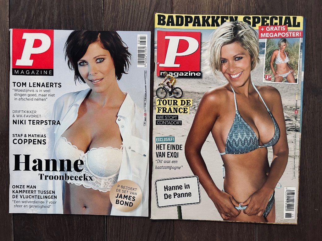 2x P magazine - Hanne Troonbeeckx - incl. megaposter, Verzenden, 1980 tot heden, Tijdschrift