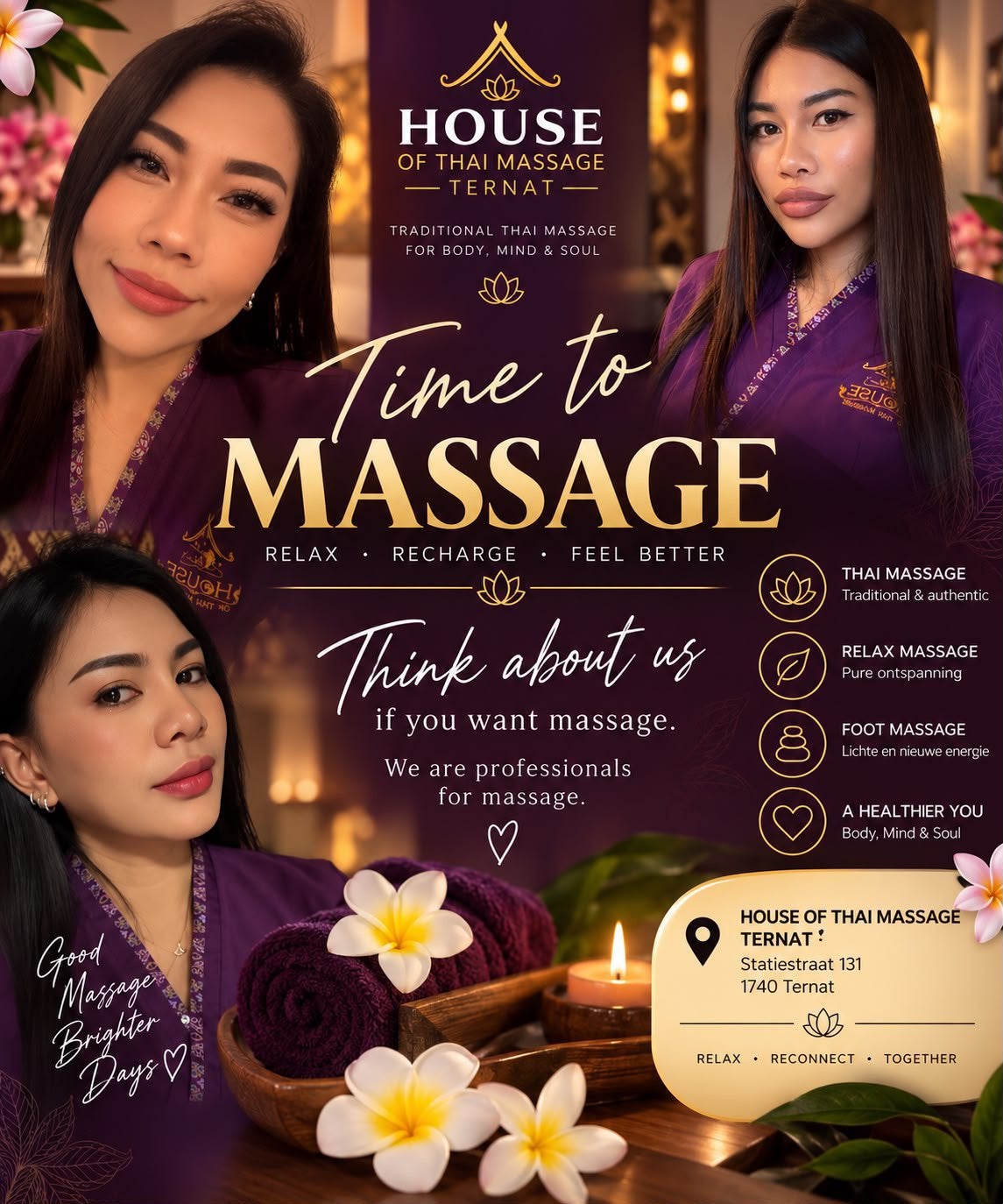Thaise Massage Ternat, Ontspanningsmassage