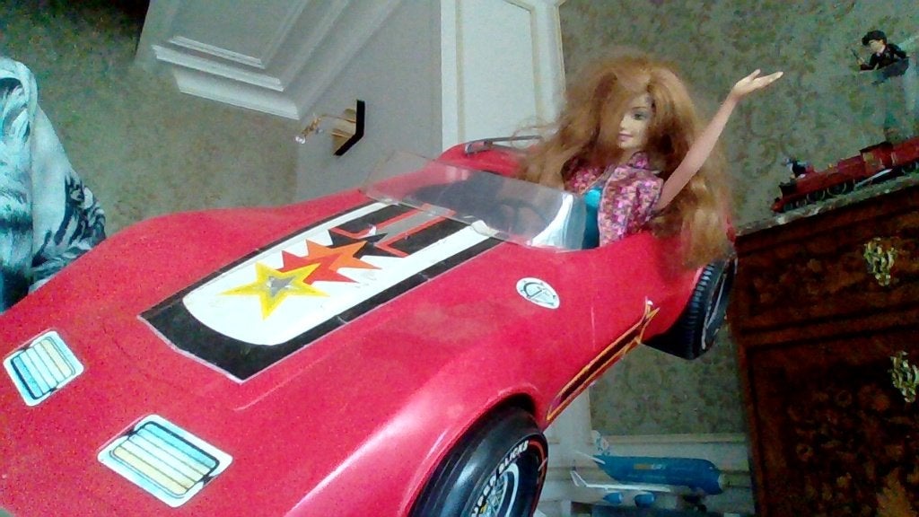 Poupée Barbie avec corvette et boite année 70, Enlèvement