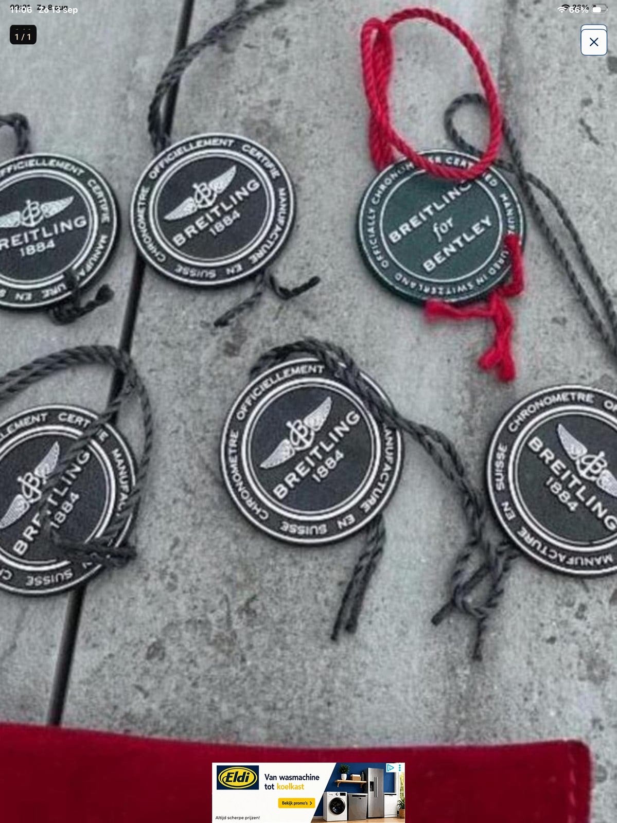Breitling tags., Ophalen of Verzenden, Nieuw