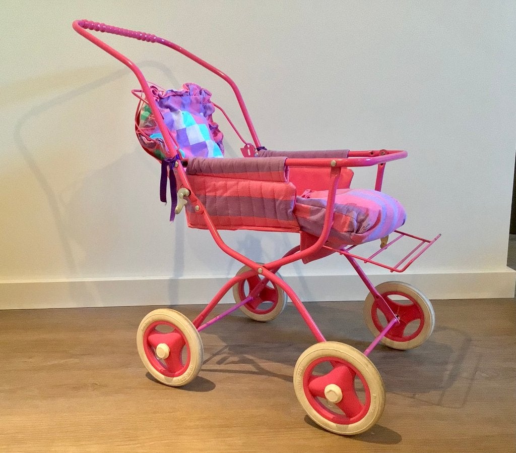 Kinderspeelgoed baby buggy voor pop, Kinderen en Baby's, Speelgoed | Poppen, Ophalen, Gebruikt, Babypop