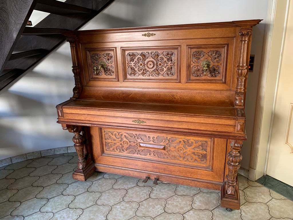 Antieke piano, Muziek en Instrumenten, Piano's, Ophalen, Zo goed als nieuw, Piano