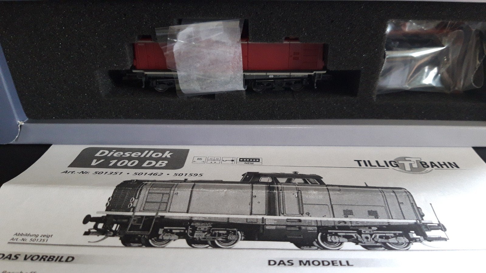 Tillig 151351 V100 Schaal TT DCC ready, Ophalen of Verzenden, Nieuw, Locomotief