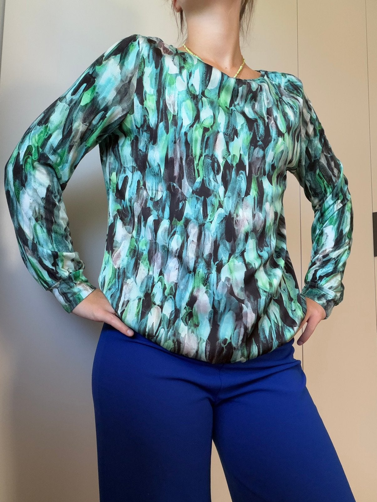 bloes met lange mouwen van Gerry Weber in maat M, Kleding | Dames, Blouses en Tunieken, Ophalen of Verzenden, Nieuw, Maat 38/40 (M)