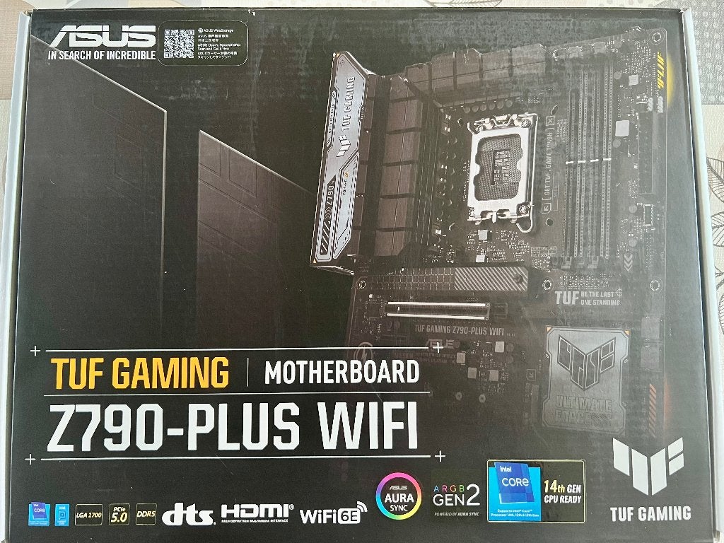 ASUS TUF GAMING Z790-PLUS WIFI – Carte mère LGA1700 ATX DDR5, Neuf, LGA 1700, Enlèvement, ATX