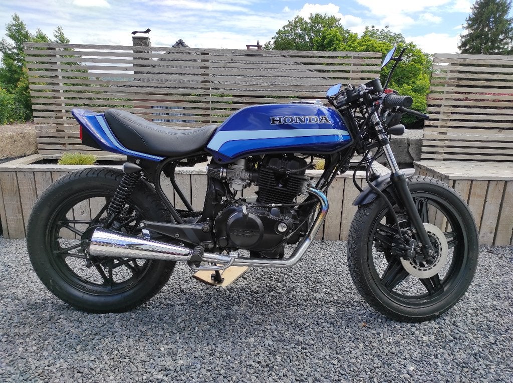 Honda CB400N café racer 1982, Motos, Occasion, Échappement sport, 2 cylindres, 12 à 35 kW