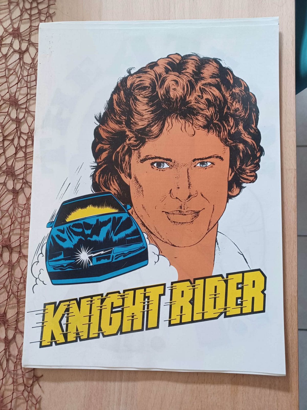 Poster knight rider, Enlèvement ou Envoi, Comme neuf, Affiche
