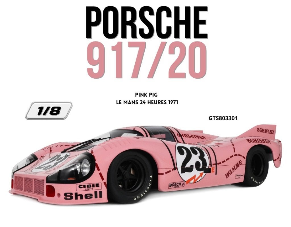 Porsche 917/20 24h Le Mans 1/8 neuve, Enlèvement ou Envoi, Neuf, 1:5 à 1:8, Voiture