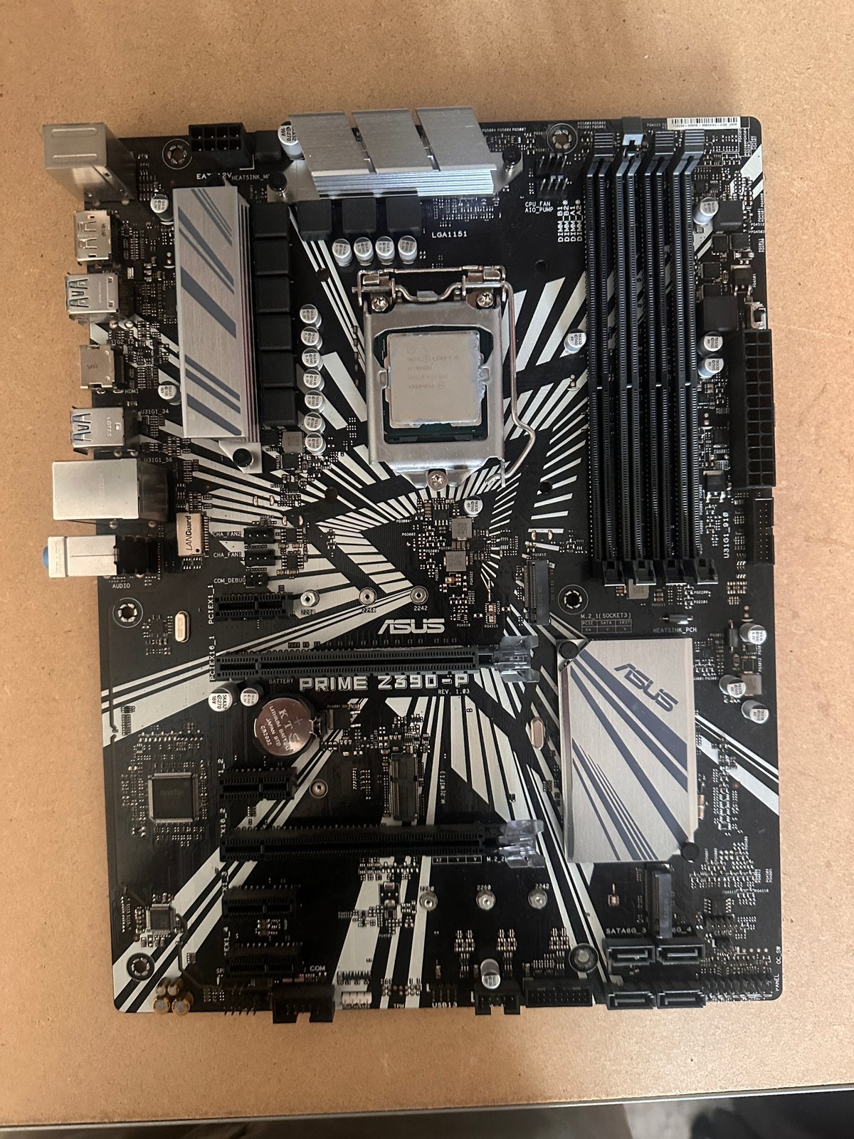 Asus PRIME Z390-P Moederbord, Computers en Software, Moederborden, Ophalen of Verzenden, Zo goed als nieuw, Intel, DDR4