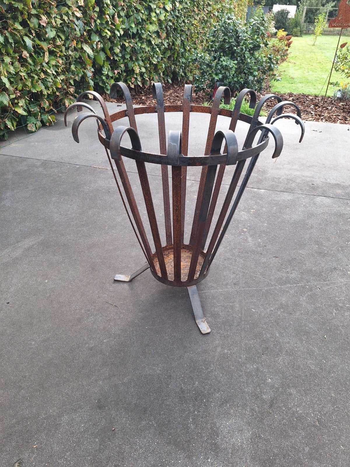 vuurkorf zeer robuust, Tuin en Terras, Ophalen, Zo goed als nieuw, Vuurkorf