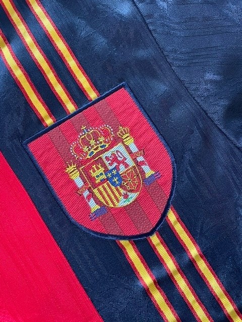 Voetbalshirt retro Spain 1996, Maat L, Ophalen of Verzenden, Gebruikt, Shirt