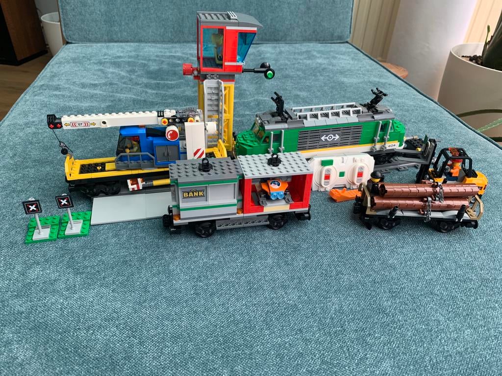 Lego 60198 trein set +extra sporen Compleet en werkt perfect, Ophalen, Zo goed als nieuw