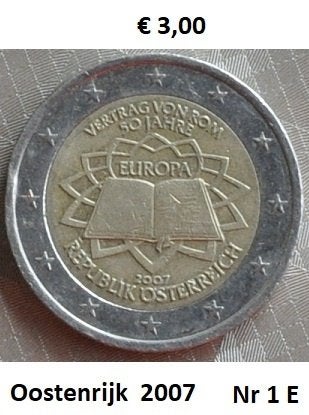 2 Euromunten Oostenrijk, Postzegels en Munten, Munten | Europa | Euromunten, Ophalen of Verzenden, Oostenrijk, 2 euro, Losse munt