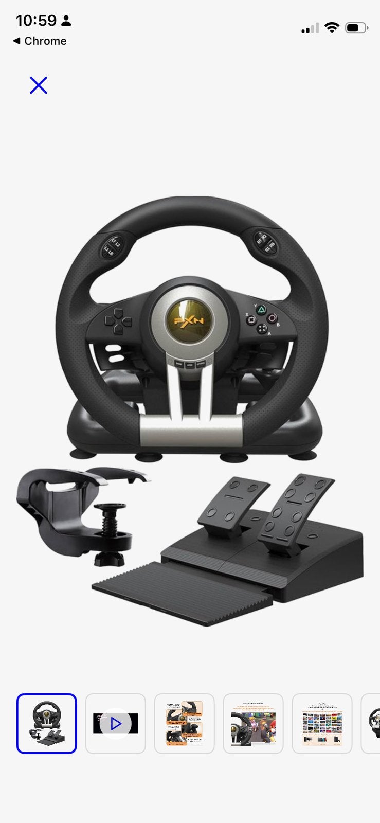 Volant de course avec pédales pour PC PS4 Switch Xbox, Consoles de jeu & Jeux vidéo, Enlèvement, Comme neuf