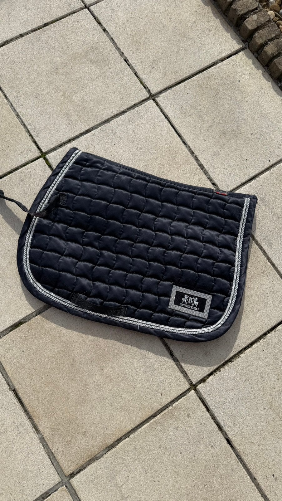 B Vertigo Onyx springdekje – navy blue – zilveren koord, Dieren en Toebehoren, Full (L), Gebruikt, Ophalen of Verzenden, Blauw