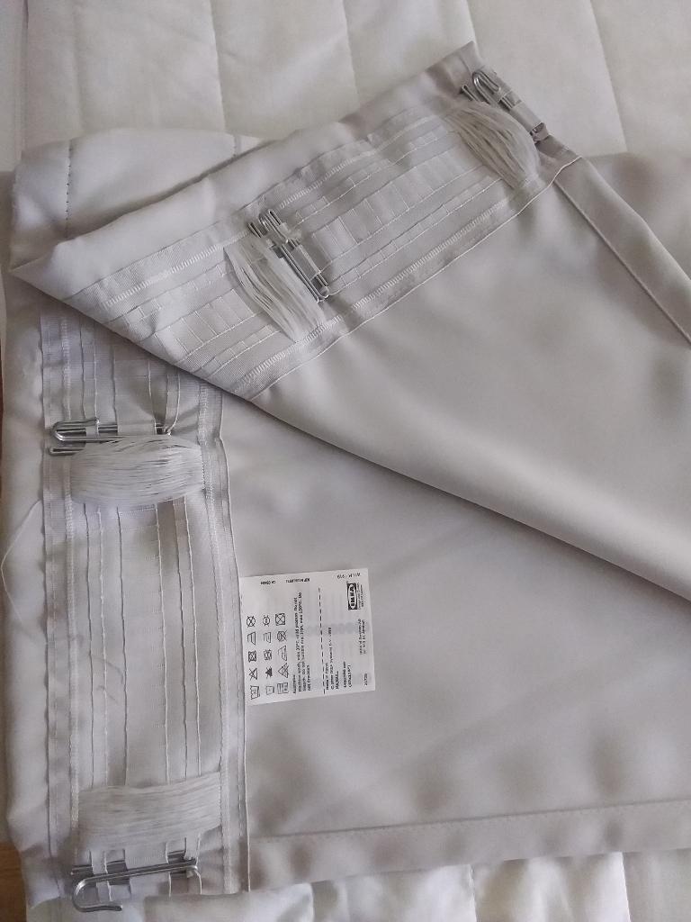Rideaux, Maison & Meubles, Gris, Comme neuf, 100 à 150 cm, Enlèvement