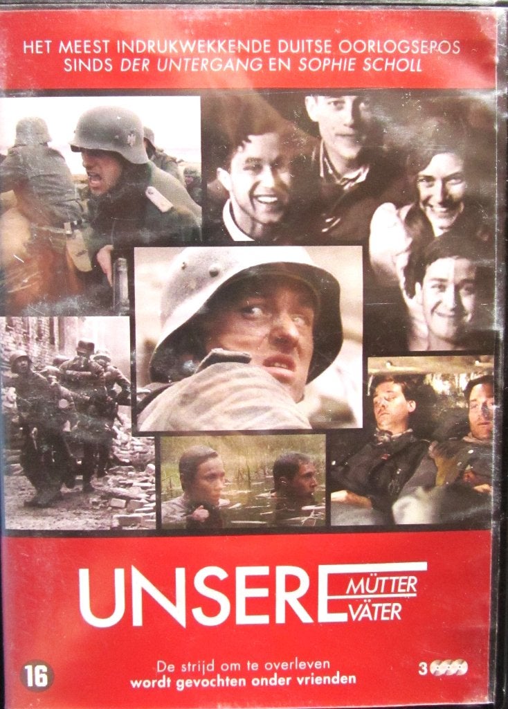 DVD OORLOG-UNSERE MÜTTER, UNSERE VÄTER (3 SCHIJFJES)ZELDZAAM, Cd's en Dvd's, Alle leeftijden, Ophalen of Verzenden, Zo goed als nieuw