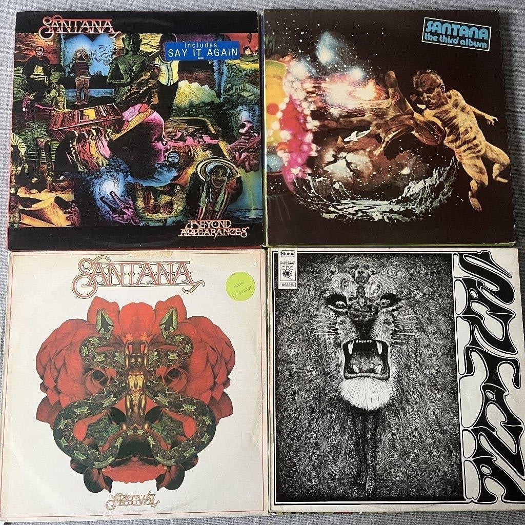 4 lp's - Santana, Cd's en Dvd's, LP, Gebruikt, Ophalen of Verzenden, Classic Rock
