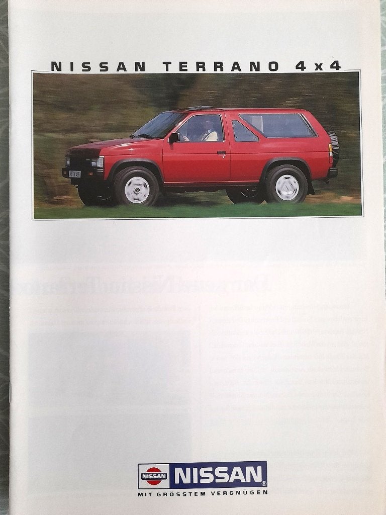 Brochure du Nissan Terrano 4x4, 7/1988, Envoi, Comme neuf, Nissan