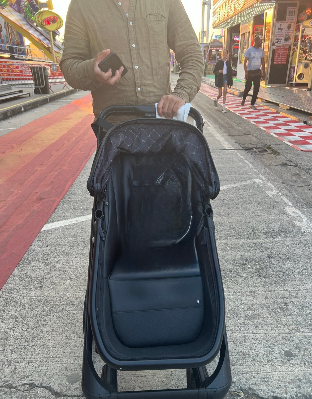 Dubatti - All Leather Buggy - 2in1, Ophalen, Zo goed als nieuw