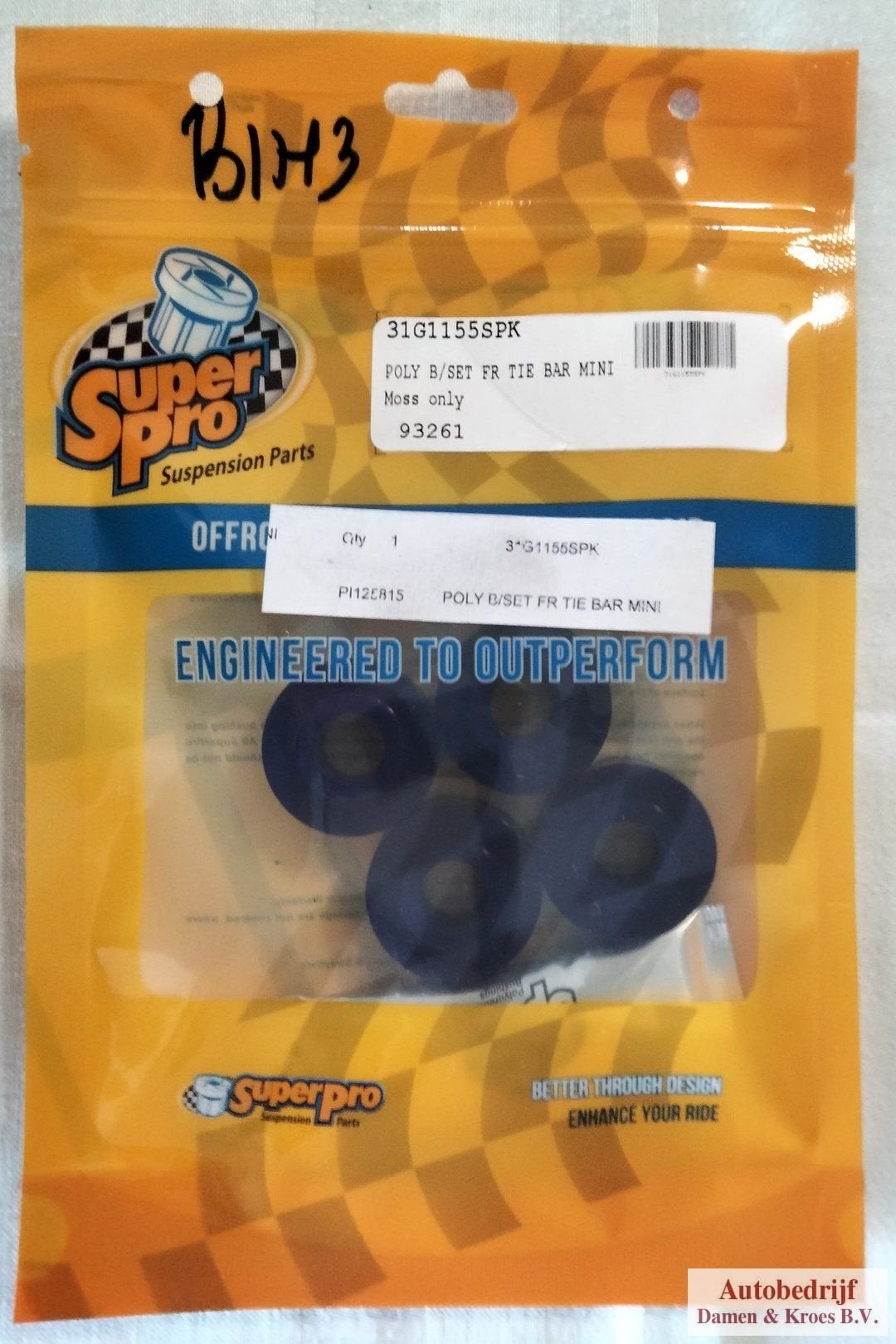 Wielophanging onderdeel 31G1155SPK Trekstangrubber Mini, Neuf, Rover, -, -