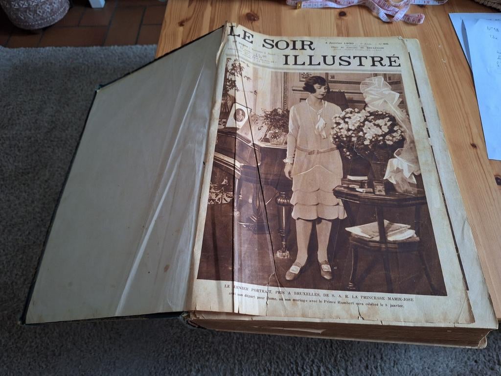 Album ancien Le soir Illustré collection 1930 complète, Boeken, Ophalen