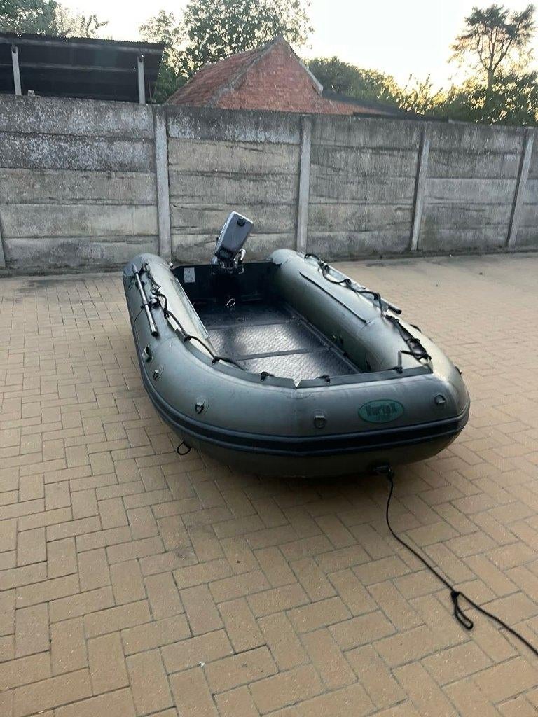 Rubberboot – Raptor Vortex Pro (Incl. 4pk Johnson), Watersport en Boten, Rubberboten, Aluminium, Gebruikt, Benzine, Minder dan 70 pk