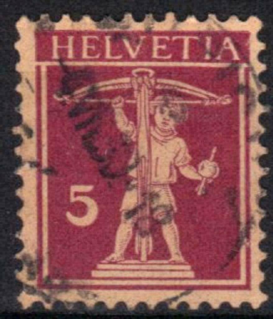 Suisse 1924-1927 - Yvert 198 - Walter Tell (ST), Timbres & Monnaies, Timbres | Europe | Suisse, Envoi, Affranchi
