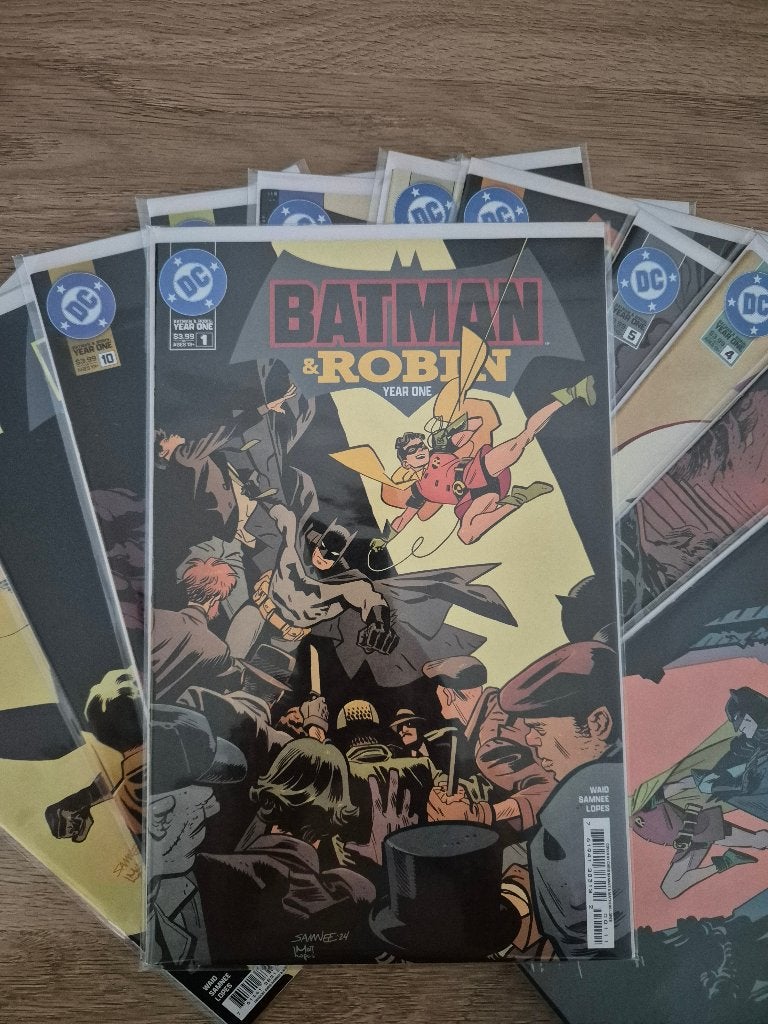 Batman and robin year one 1-12, Boeken, Strips | Comics, Amerika, Mark Waid, Complete serie of reeks, Nieuw