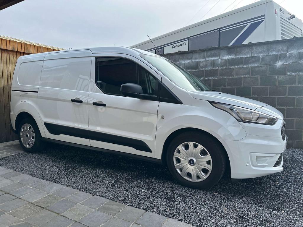 Ford Transit Connect 1.5 TDCi L2 Automaat 3 Zit Navi BT Pdc, Stof, Gebruikt, Zwart, 4 cilinders