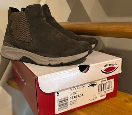 Gabor rollingsoft kaki laarsjes, Kleding | Dames, Ophalen, Lage of Enkellaarzen, Gedragen, Groen