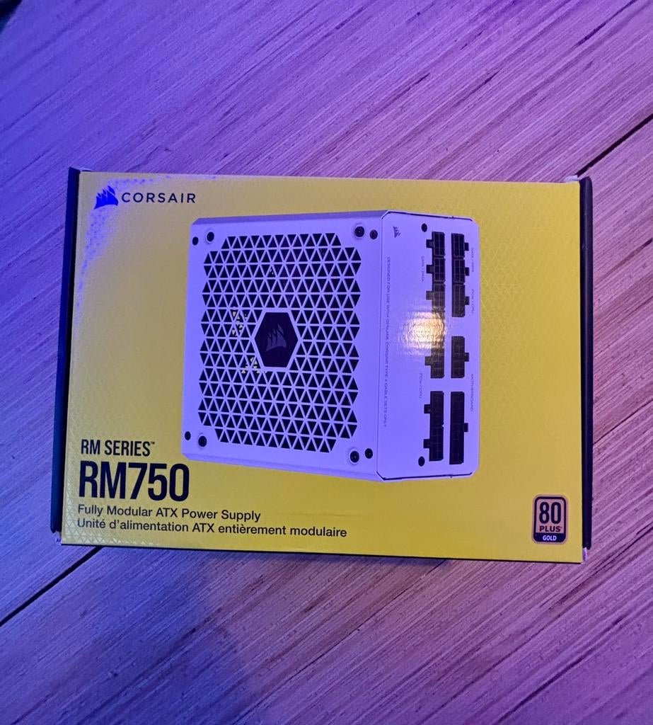 Alimentation PC Gaming Corsair RM750 White - 750W 80+ Gold, Enlèvement ou Envoi, Comme neuf