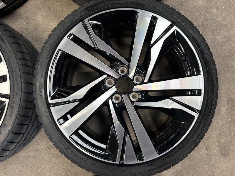 19 inch originele velgen + zomerbanden Peugeot 308, Neuf, Pneus et Jantes, Véhicule de tourisme, Pneus été
