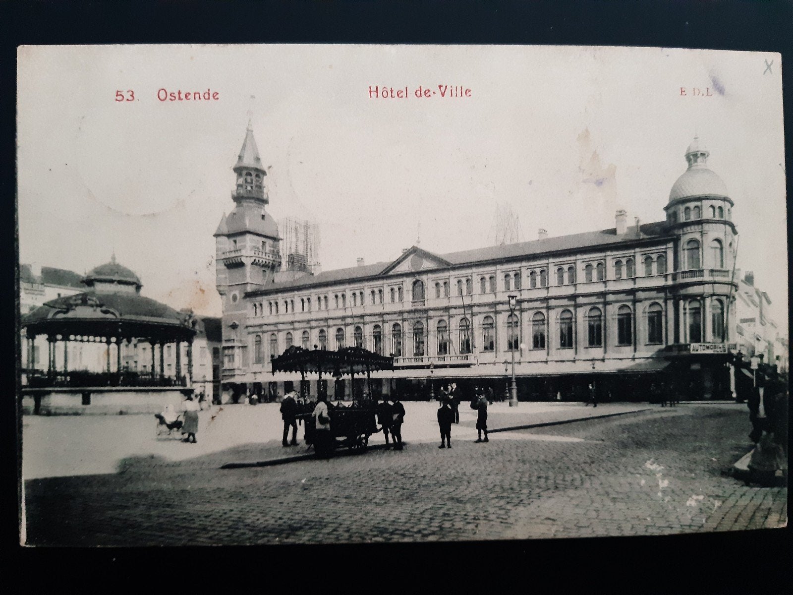 OOSTENDE OSTENDE PLACE D ARMES WAPENPLEIN hotel de ville !, Verzamelen, Ophalen of Verzenden