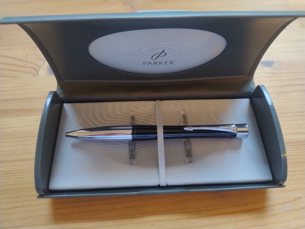Parker Urban balpen - glanzend zwart, Verzamelen, Met doosje, Ophalen of Verzenden, Zo goed als nieuw, Parker