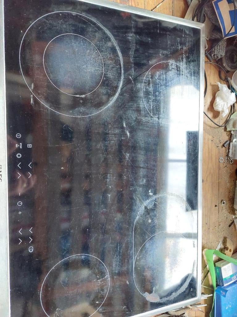 Aeg vitrokeramische kookplaat, Ophalen, Gebruikt, Keramisch, 4 kookzones