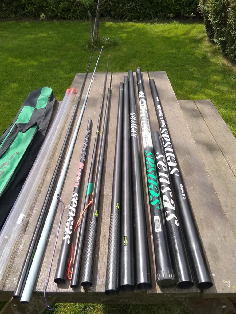 Canne au coup carpe SENSAS HULK 64 de 11,50m +1kit +1kit cpl, Enlèvement