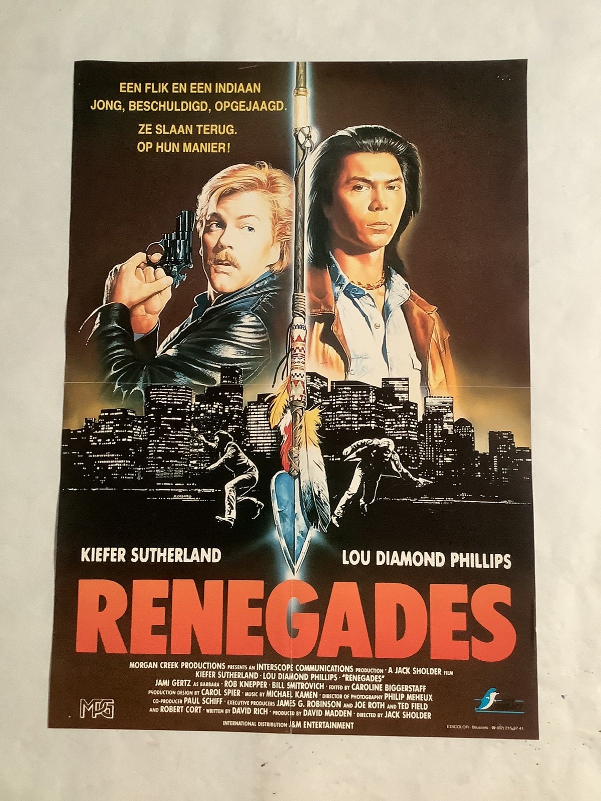 RENEGADES   filmposter   40-60 cm   Used, Ophalen of Verzenden, Zo goed als nieuw