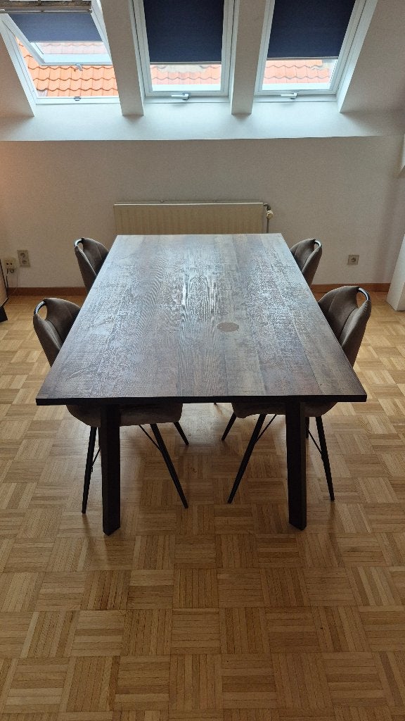 Eettafel en stoelen, Ophalen, Gebruikt, Vier personen
