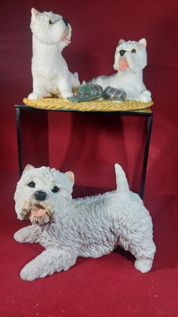 Vintage Westie Beeldjes Set – Castagna (Italië) & Regency Fi, Ophalen of Verzenden