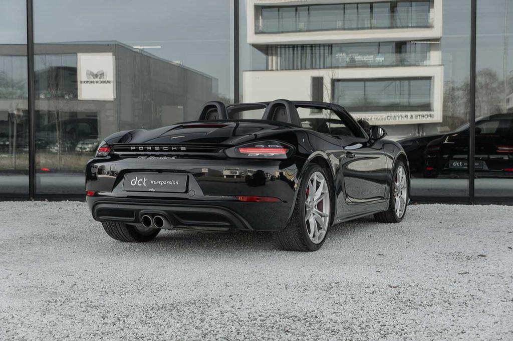 Porsche 718 BOXSTER S S SportChrono ParkAssist CruiseControl, Auto's, Gebruikt, Cabriolet, Zwart, Leder