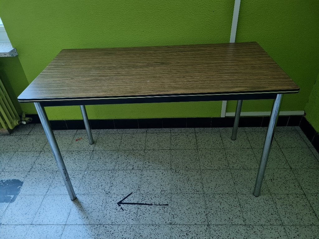 Vintage formica tafel – jaren 1970–1980 / 120x60 h 75 cm, Ophalen