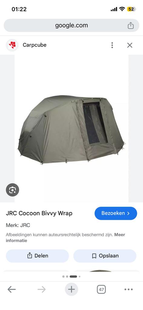 Jrc cocoon tent plus winster skin koopje, Ophalen of Verzenden, Zo goed als nieuw