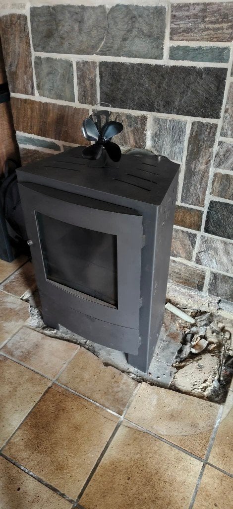 mazoutkachel nestor martin 8kw + wellstraler 6kw, Autres carburants, Comme neuf, Enlèvement, Chauffage au kérosène